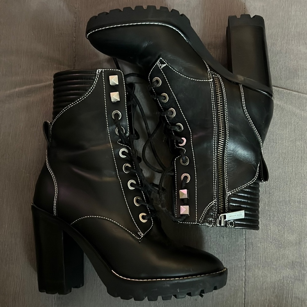 6.5 michael kors heeled boots